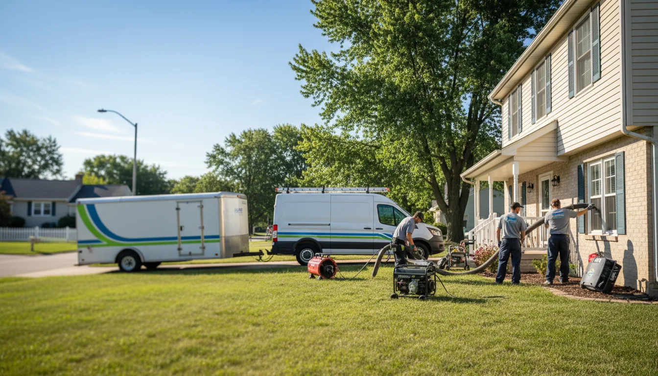 Flooded Basement Restoration And Cleanup With Repair in Carbondale, IL near me